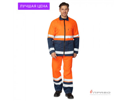 Костюм мужской летний Спектр 2М оранжевый/синий
