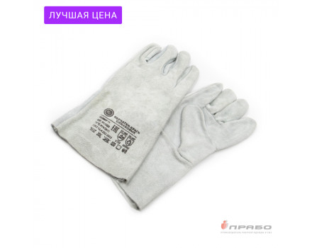 Краги спилковые пятипалые