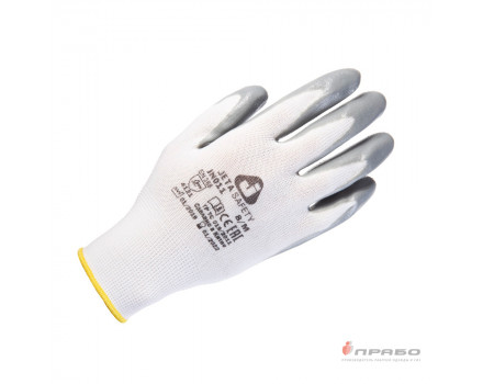 Перчатки из полиэстера с 1/2 нитриловым покрытием Jeta Safety JN011