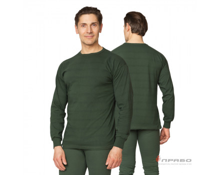 Бельё трикотажное оливковое, 180 г/м² (фуфайка и кальсоны)