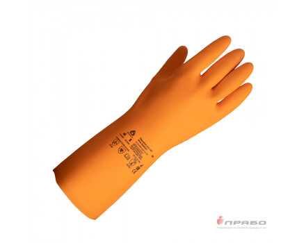 Перчатки химстойкие латексные JCH-401