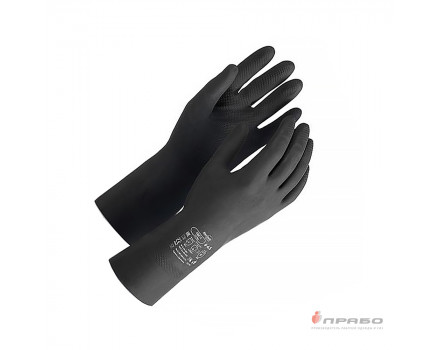 Перчатки химстойкие латексные Manipula КЩС-1 (L-U-03/CG-942)