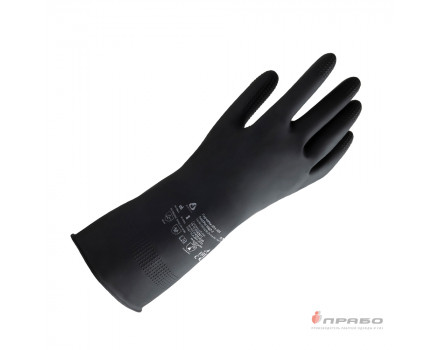 Перчатки химстойкие латексные JCH-701 Acid Pro КЩС-1
